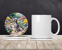 Load image into Gallery viewer, Chinese Crested Spring Path Large Sandstone Coasters Pack of 4
