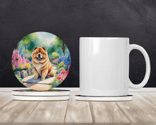 Load image into Gallery viewer, Chow Chow Spring Path Large Sandstone Coasters Pack of 4