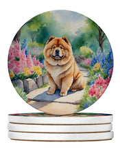 Load image into Gallery viewer, Chow Chow Spring Path Large Sandstone Coasters Pack of 4