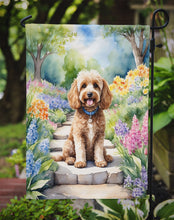 Load image into Gallery viewer, Cockapoo Spring Path Garden Flag  – Dog-Themed Floral Outdoor Decor