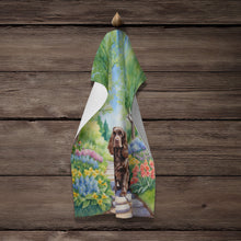Load image into Gallery viewer, Cocker Spaniel Spring Path Kitchen Towel