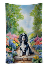 Load image into Gallery viewer, Cocker Spaniel Spring Path Kitchen Towel