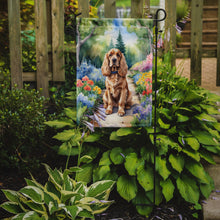 Load image into Gallery viewer, Cocker Spaniel Spring Path Garden Flag  – Dog-Themed Floral Outdoor Decor