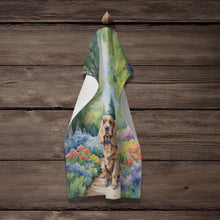 Load image into Gallery viewer, Cocker Spaniel Spring Path Kitchen Towel