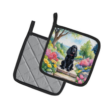 Load image into Gallery viewer, Cocker Spaniel Spring Path Pot Holders - Set of 2 Decorative Kitchen Helpers | Made in the USA