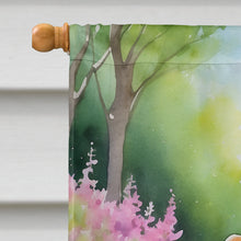 Load image into Gallery viewer, Corgi Spring Path House Flag
