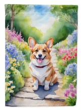 Load image into Gallery viewer, Corgi Spring Path House Flag