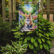 Load image into Gallery viewer, Corgi Spring Path Garden Flag  – Dog-Themed Floral Outdoor Decor