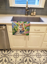 Load image into Gallery viewer, Corgi Spring Path Kitchen Towel