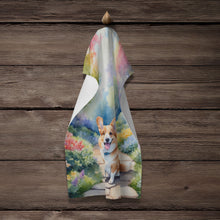 Load image into Gallery viewer, Corgi Spring Path Kitchen Towel