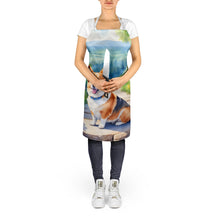 Load image into Gallery viewer, Corgi Spring Path Apron – Artist-Designed Kitchen, BBQ &amp; Craft Apron