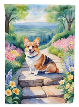 Load image into Gallery viewer, Corgi Spring Path House Flag
