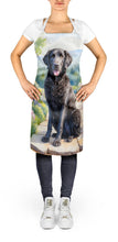 Load image into Gallery viewer, Curly-Coated Retriever Spring Path Apron – Artist-Designed Kitchen, BBQ &amp; Craft Apron
