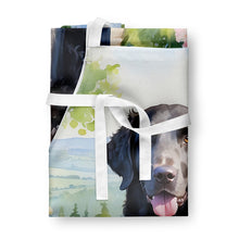 Load image into Gallery viewer, Curly-Coated Retriever Spring Path Apron – Artist-Designed Kitchen, BBQ &amp; Craft Apron