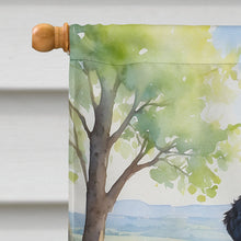 Load image into Gallery viewer, Curly-Coated Retriever Spring Path House Flag