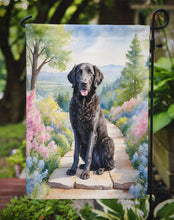 Load image into Gallery viewer, Curly-Coated Retriever Spring Path Garden Flag  – Dog-Themed Floral Outdoor Decor