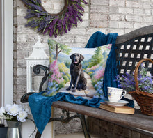 Load image into Gallery viewer, Curly-Coated Retriever Spring Path Throw Pillow
