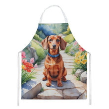 Load image into Gallery viewer, Dachshund Spring Path Apron – Artist-Designed Kitchen, BBQ &amp; Craft Apron