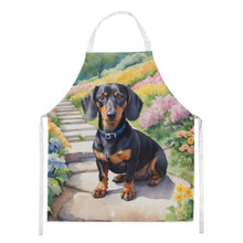 Load image into Gallery viewer, Dachshund Spring Path Apron – Artist-Designed Kitchen, BBQ &amp; Craft Apron