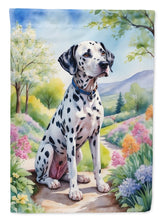 Load image into Gallery viewer, Dalmatian Spring Path House Flag