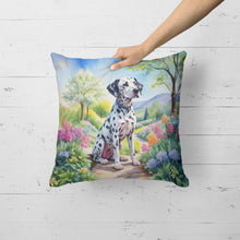 Load image into Gallery viewer, Dalmatian Spring Path Throw Pillow