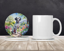 Load image into Gallery viewer, Dalmatian Spring Path Large Sandstone Coasters Pack of 4