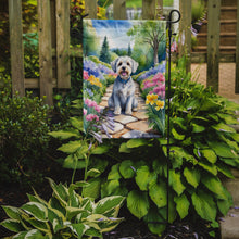 Load image into Gallery viewer, Dandie Dinmont Terrier Spring Path Garden Flag  – Dog-Themed Floral Outdoor Decor