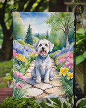 Load image into Gallery viewer, Dandie Dinmont Terrier Spring Path Garden Flag  – Dog-Themed Floral Outdoor Decor