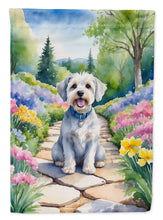 Load image into Gallery viewer, Dandie Dinmont Terrier Spring Path Garden Flag  – Dog-Themed Floral Outdoor Decor