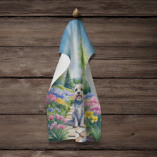 Load image into Gallery viewer, Dandie Dinmont Terrier Spring Path Kitchen Towel