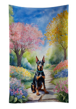 Load image into Gallery viewer, Doberman Pinscher Spring Path Kitchen Towel
