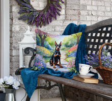 Load image into Gallery viewer, Doberman Pinscher Spring Path Throw Pillow