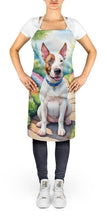 Load image into Gallery viewer, English Bull Terrier Spring Path Apron – Artist-Designed Kitchen, BBQ &amp; Craft Apron