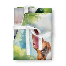 Load image into Gallery viewer, English Bull Terrier Spring Path Apron – Artist-Designed Kitchen, BBQ &amp; Craft Apron