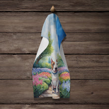 Load image into Gallery viewer, English Bull Terrier Spring Path Kitchen Towel