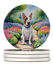 Load image into Gallery viewer, English Bull Terrier Spring Path Large Sandstone Coasters Pack of 4