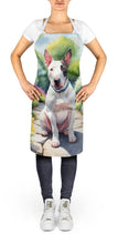 Load image into Gallery viewer, English Bull Terrier Spring Path Apron – Artist-Designed Kitchen, BBQ &amp; Craft Apron