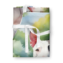 Load image into Gallery viewer, English Bull Terrier Spring Path Apron – Artist-Designed Kitchen, BBQ &amp; Craft Apron