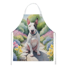 Load image into Gallery viewer, English Bull Terrier Spring Path Apron – Artist-Designed Kitchen, BBQ &amp; Craft Apron