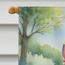 Load image into Gallery viewer, English Bull Terrier Spring Path House Flag