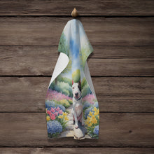 Load image into Gallery viewer, English Bull Terrier Spring Path Kitchen Towel