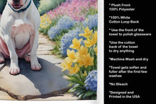 Load image into Gallery viewer, English Bull Terrier Spring Path Kitchen Towel