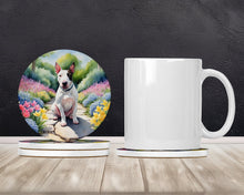 Load image into Gallery viewer, English Bull Terrier Spring Path Large Sandstone Coasters Pack of 4