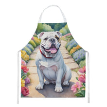 Load image into Gallery viewer, English Bulldog Spring Path Apron – Artist-Designed Kitchen, BBQ &amp; Craft Apron