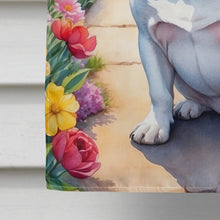 Load image into Gallery viewer, English Bulldog Spring Path House Flag