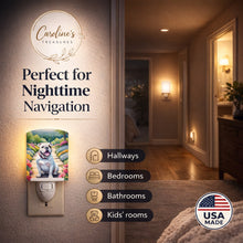 Load image into Gallery viewer, English Bulldog Spring Path Ceramic Night Light Compact, UL-Certified, Ideal for Bedroom, Bathroom, Nursery, Hallway, Kitchen, 6x4x3, Multicolor