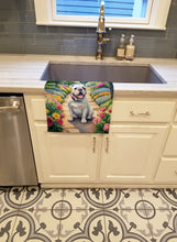 Load image into Gallery viewer, English Bulldog Spring Path Kitchen Towel