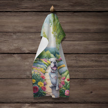 Load image into Gallery viewer, English Bulldog Spring Path Kitchen Towel