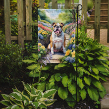 Load image into Gallery viewer, English Bulldog Spring Path Garden Flag  – Dog-Themed Floral Outdoor Decor