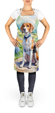 Load image into Gallery viewer, English Foxhound Spring Path Apron – Artist-Designed Kitchen, BBQ &amp; Craft Apron
